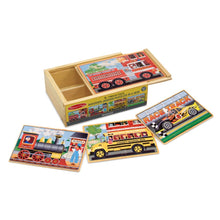 MELISSA & DOUG | Vehicles Jigsaw Puzzles in a Box 3+ years | 46003794