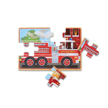 MELISSA & DOUG | Vehicles Jigsaw Puzzles in a Box 3+ years | 46003794