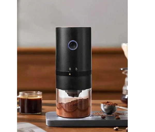 Portable Electric Coffee Grinder Rechargeable Black Usb C | JPO1789