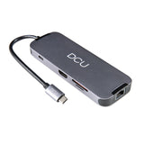DCU | HUB USB TYPE C to HDMI RJ45 3xUSB 3.0 TF SD JACK PD| 391166