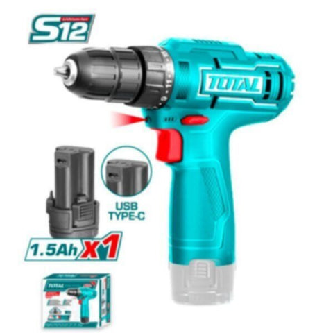 TOTAL | Lithium-Ion Cordless Drill Machine | TDLI12428
