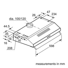 BOSCH | Professional Serie 4 Built-Under Cooker Hood 60 cm Stainless steel | DHU665CGB