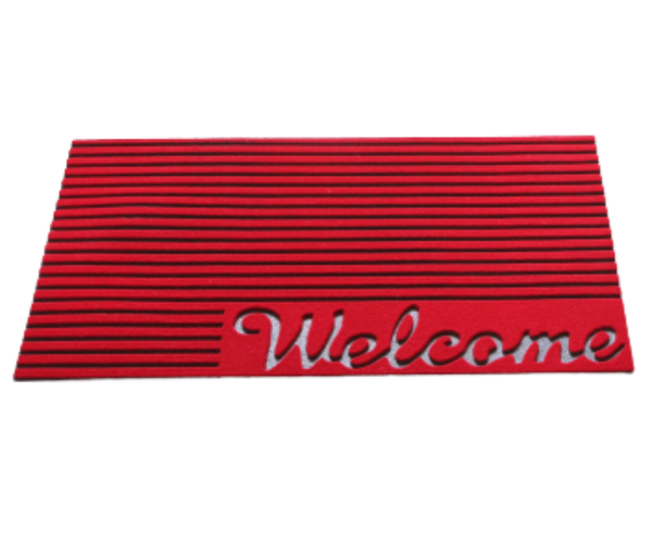 ROYALFORD | 17X26 Inch Rib Rubber Mat Red | RF3017