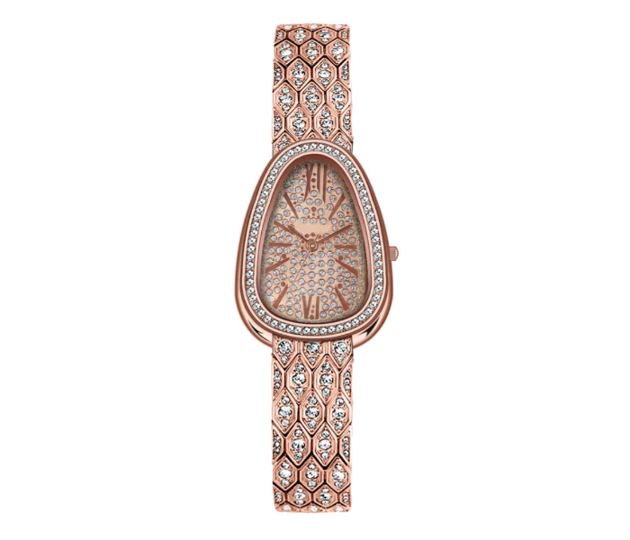Fashion New Style Snake Shaped Crystal Women Watch - Rose Gold | JPN3110