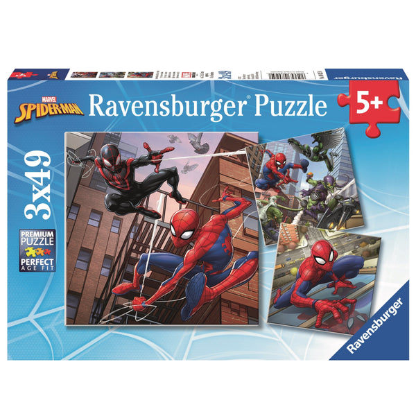 RAVENSBURGER | Spiderman 3x49 pc Puzzle | RB080250