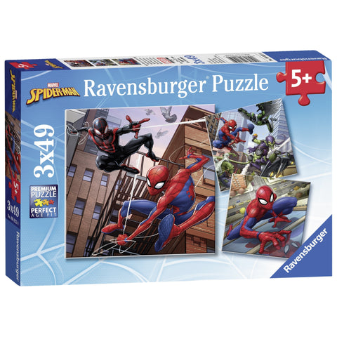 RAVENSBURGER | Spiderman 3x49 pc Puzzle | RB080250