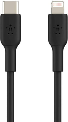 كابل شحن سريع من BELKIN USB-C إلى Lightning بطول متر واحد، أسود | CAA003bt1MBK