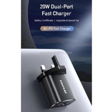 AWEI | Dual Output Fast Charging Power Adapter Black | PD81-UK