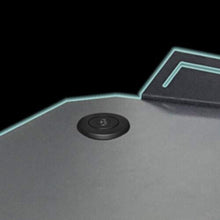 DRAGONWAR | Pro-Gaming Desk-RGB Light Effect + Wireless Phone Charger Black | GT-006-V3