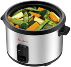 MOULINEX | Easy Rice Cooker 700W 1.8Ltr 10 Cups Capacity Silver-Black | MK123D27