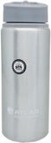 ATLAS | WaterBottle w Sipper Aluminium Grey 0.6Ltrs | AS-WB0035-GY