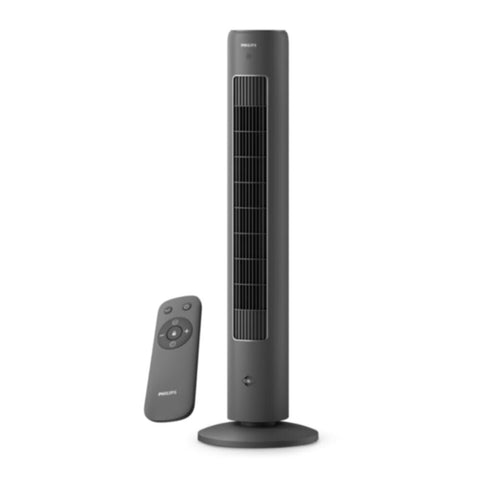 PHILIPS | 5000 Series Bladeless Technology Tower Fan with Touchscreen Panel and Remote Control Black | CX5535/11