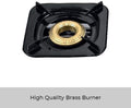 CLIKON | Triple 3 Burner Stainless Steel  Gas Stove With Brass Burners | CK4253