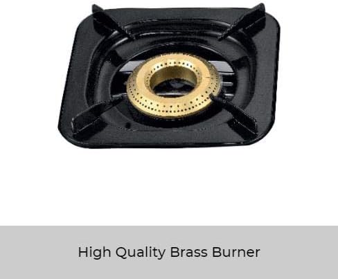 CLIKON | Triple 3 Burner Stainless Steel  Gas Stove With Brass Burners | CK4253