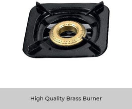 CLIKON | Triple 3 Burner Stainless Steel  Gas Stove With Brass Burners | CK4253