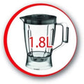 MOULINEX | Food Processor Double Force Compact 800W, 2.Ltr Capacity Bowl, 1.8 Ltr Capacity Blender | FP247127