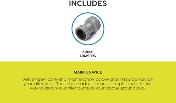 BESTWAY | Flowclear Hose Adapter Twin Pack 38mmx32mm | BES115TOY01798