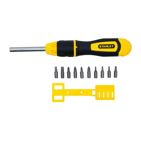 STANLEY | Multibit Ratcheting Screwdriver Set 10Pcs | 0-68-010