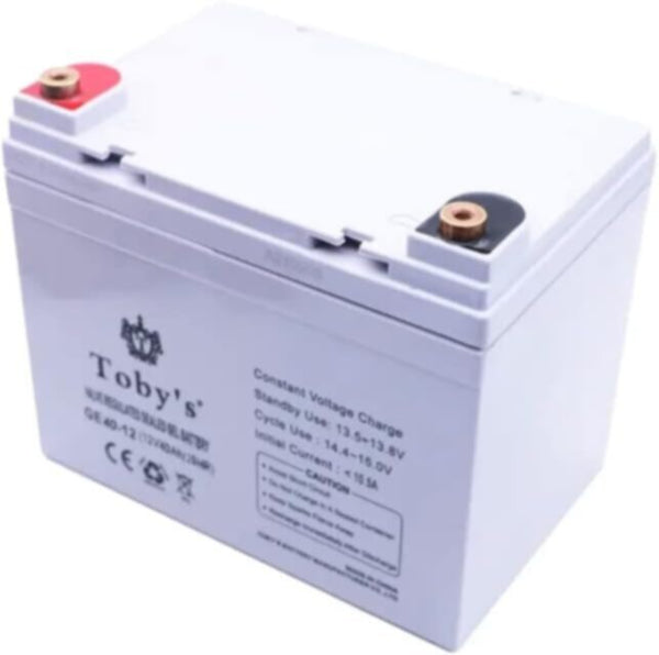 TOBY'S | 40A Rechargeable Battery with 220V and 500W Power Inverter | GE40-12