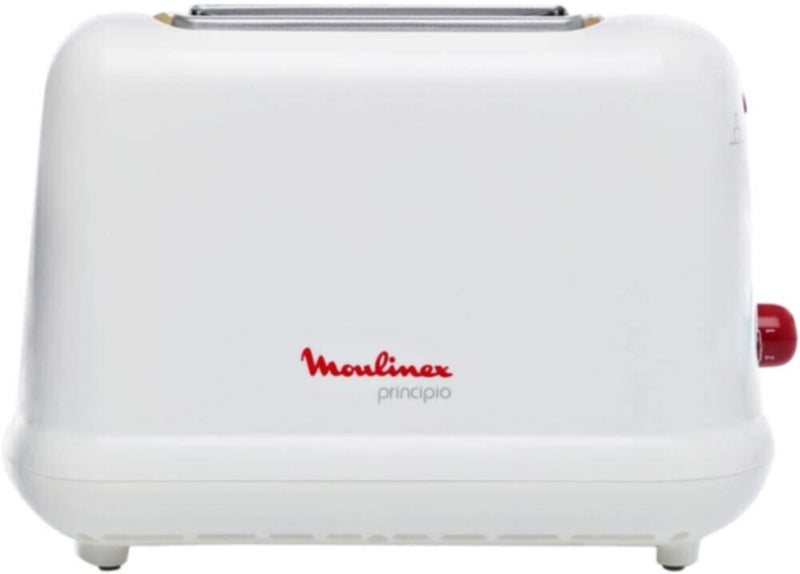 MOULINEX | PRINCIPIO 2-Slots Toaster 850W White-Red | LT160127