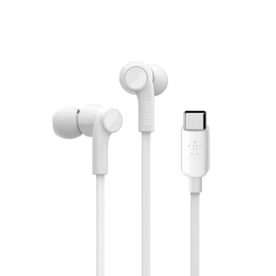 سماعات أذن ساوند فورم من بيلكين مع موصل USB Type-C، لون أبيض | G3H0002btWHT