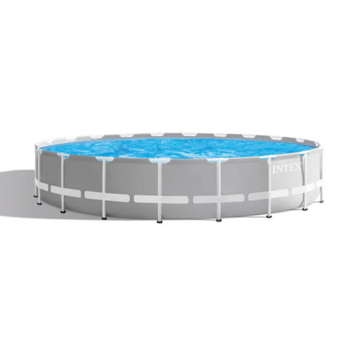 INTEX | Prism Frame Premium Round Above Ground Pool Set 20Ft Age 6+ | 42126756