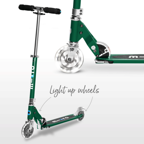 MICRO | Scooter Sprite Forest Green LED SA0208 | 44000208