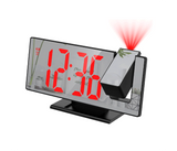 Projection Digital Alarm Clock with 7.8-Inch Large LED Display, 180 Degree Rotatable Projector, Snooze Function, USB Charging Port, and Temperature Display for Bedroom and Home | JPO6516
