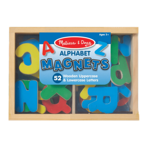MELISSA & DOUG | Wooden Letter Alphabet Magnets | 46000448