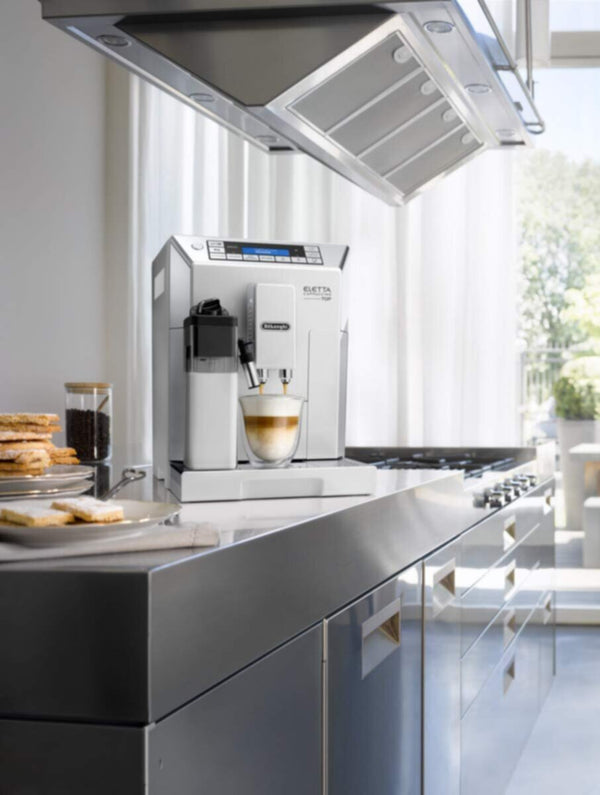 DELONGHI | Eletta Cappuccino Fully Automatic Bean to Cup Coffee Machine White | ECAM 45.760.W