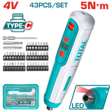 TOTAL | Lithium-Ion Cordless Screwdriver | TSDLI04062