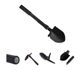 Multi-Functional Military Folding Survival Shovel with Carrying Pouch Gardening Tools - Black | JPL4514