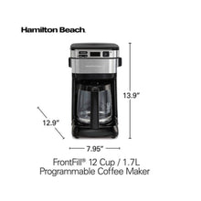 HAMILTON | Beach Front-Fill 12 Cup Programmable Coffee Maker with Swing-Out Basket | 46310-ME