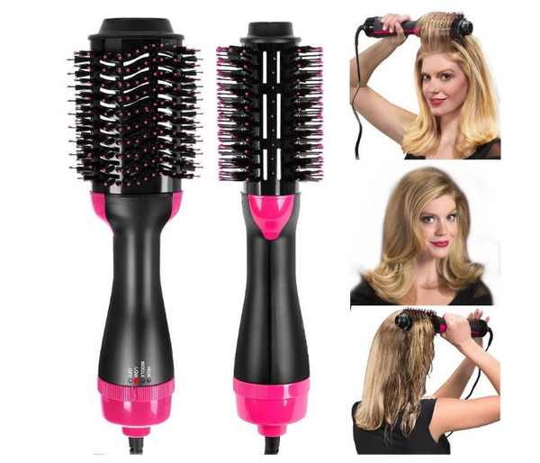 3 In 1 One Step Hair Dryer and Styler - Pink and Black | JPI4535