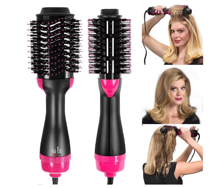 3 In 1 One Step Hair Dryer and Styler - Pink and Black | JPI4535