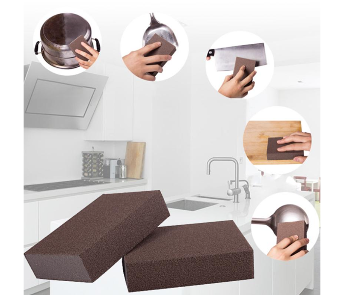 Generic Emery Clean Magic Cookware Eraser Kitchen Pot Descaling Cleaning Sponge - Brown | JPK9095