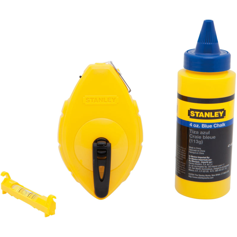 STANLEY | Chalk & Reel Set Comb 30mtr Blue | 0-47-443