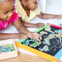 MELISSA & DOUG | Wooden Dinosaur Magnets | 46000476