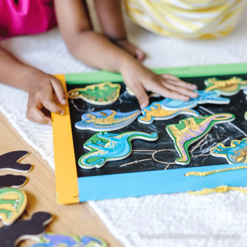 MELISSA & DOUG | Wooden Dinosaur Magnets | 46000476