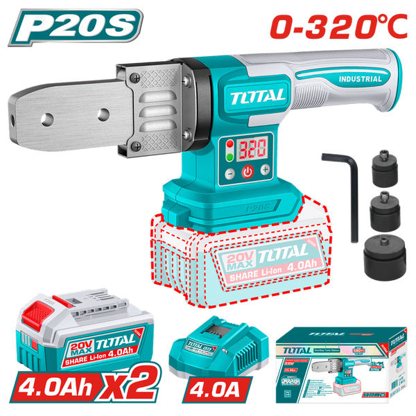 TOTAL | Cordless Plastic Tube Welding Tool | TWTLI20182