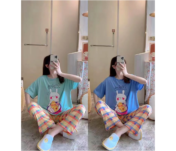 4 Pieces Short Sleeved New Style Home Wear Women Pajamas Set | JPL6732