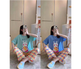 4 Pieces Short Sleeved New Style Home Wear Women Pajamas Set | JPL6732