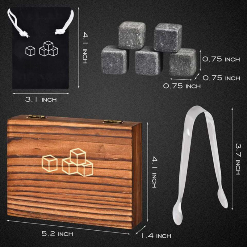 Granite Ice Cube Stones Set | MGS-020