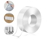 Torix 3 Meter Magic Improvement Double Sided Tape mounting Transparent Trace less Acrylic Reuse washable Waterproof Adhesive Tape | JPH0848