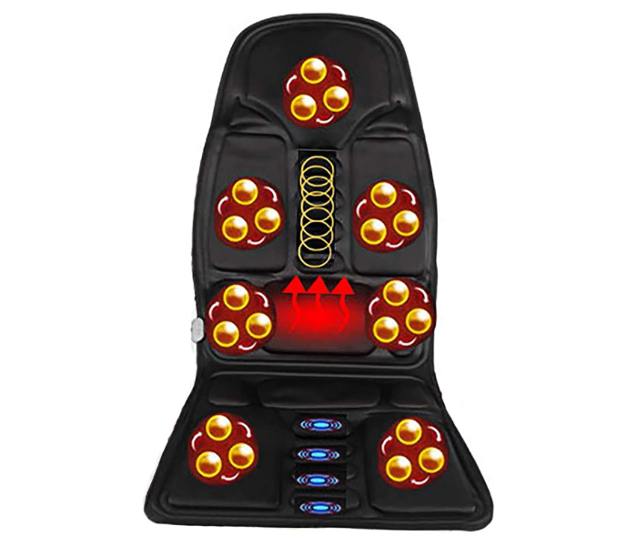 Electric massage seat cushion 8 Mode car home office infrared heating mat full body chair massage pad | JPN9009