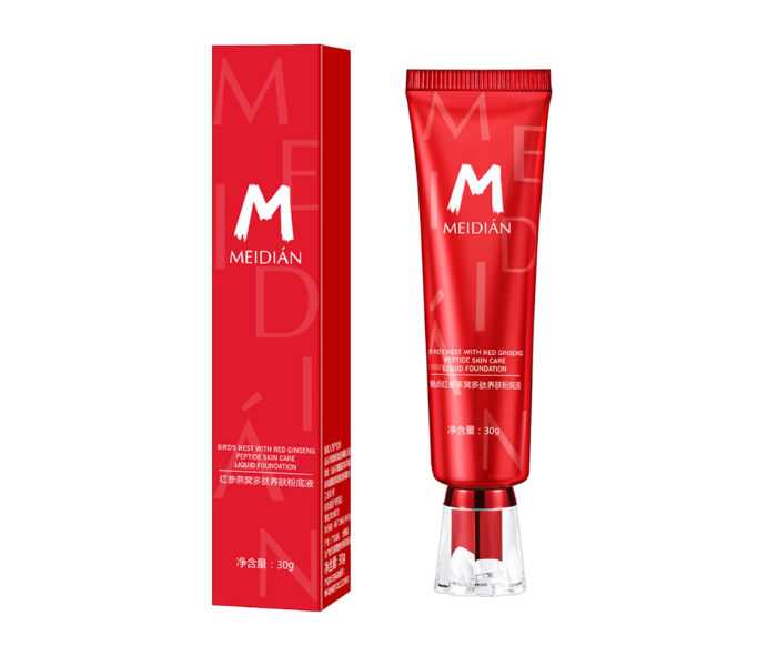 High Quality Liquid Foundation Concealer Moisturizing Flawless Waterproof Birds Nest with Red Ginseng Peptide Skin Care Polypeptide Skin Nourishing Liquid Foundation Make up Natural color | JPN7134