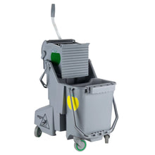 UNGER | COMBG 30 Liters Gray Mop Bucket with Side-Press Wringer | 4RP518