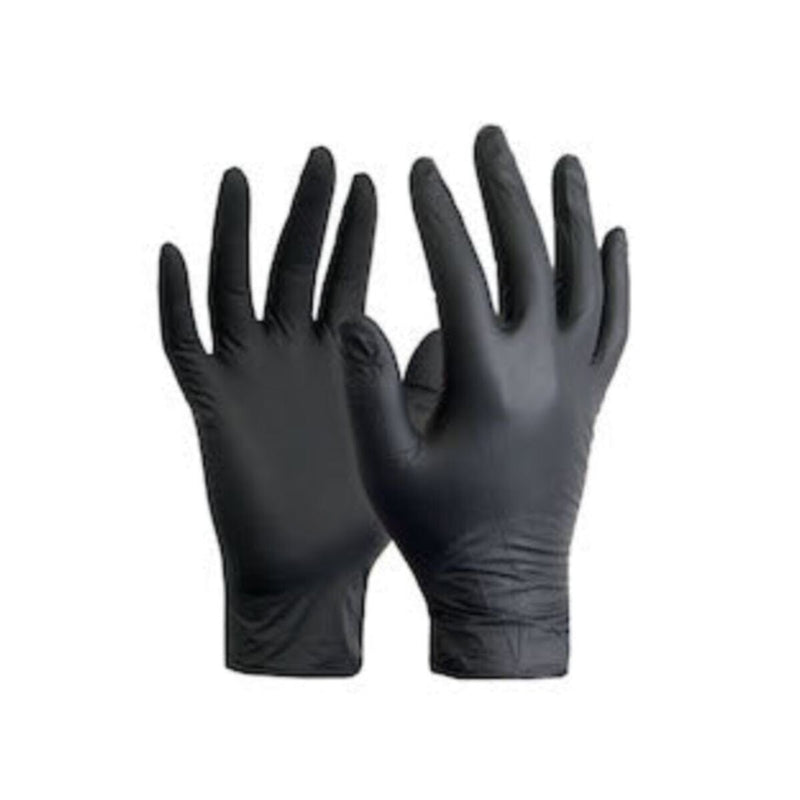 AZOSS | Black Nitrile Powder Free Disposable Gloves 100 Pair Pkt | 4RR400