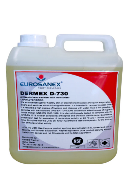 DERMEX | Alcohol-Based Hand Sanitizer 4X5L | 4RS018