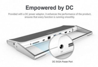 UNITEK | USB3.0 USB-C Laptop Universal Docking Station  5V2A Power Adaptor | Y-3708
